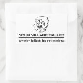 Dorfpfeiler Rechteckiger Aufkleber (Tasche)