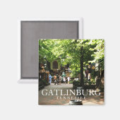 Dorfplatz in Gatlinburg, Tennessee Souvenir Magnet (Vorderseite/Rückseite)