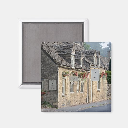 Dorfpub in den Cotswolds Magnet (Vorderseite/Rückseite)