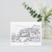 Dorfskizze der Philippinen Postkarte (Stehend Vorderseite)