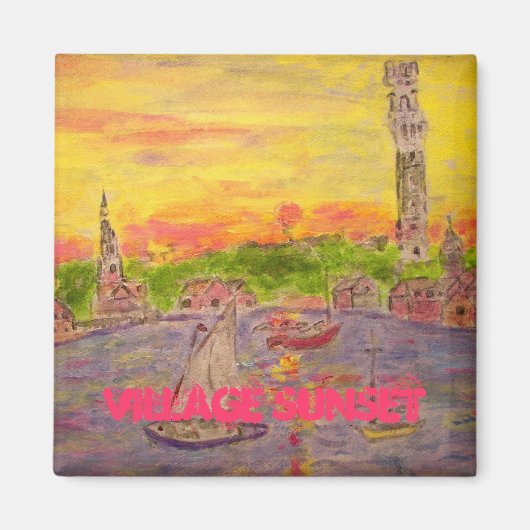 Dorfsonnenart Magnet (Vorne)