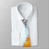 Dorfstraße im Herbst Krawatte (Gebunden)