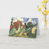 Dorfstraße in Auvers von Vincent van Gogh Karte (Gelbe Blume)