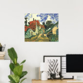 Dorfstraße in Auvers von Vincent van Gogh Poster (Heimbüro)