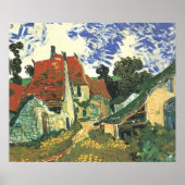 Dorfstraße in Auvers von Vincent van Gogh Poster (Vorne)