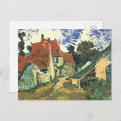 Dorfstraße in Auvers von Vincent van Gogh Postkarte (Vorne/Hinten)