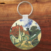 Dorfstraße in Auvers von Vincent van Gogh Schlüsselanhänger (Vorderseite)
