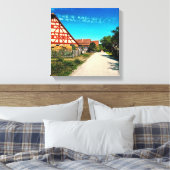 Dorfstraße Leinwanddruck (Insitu (Schlafzimmer))