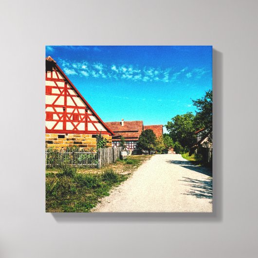 Dorfstraße Leinwanddruck (Vorderseite)