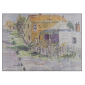 Dorfstraße Schneidebrett (Vorderseite)