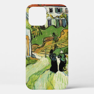 Dorfstraße und Treppen Auvers, Figuren iPhone 12 Hülle