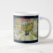 Dorfstraße und Treppen in Auvers mit Zahlen Jumbo-Tasse (Rechts)