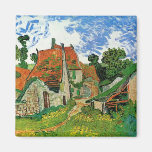 Dorfstraße von Vincent van Gogh Magnet