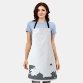 Dorfszene Schürze (Getragen)