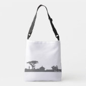 Dorfszene Tragetaschen Mit Langen Trägern (Rückseite)