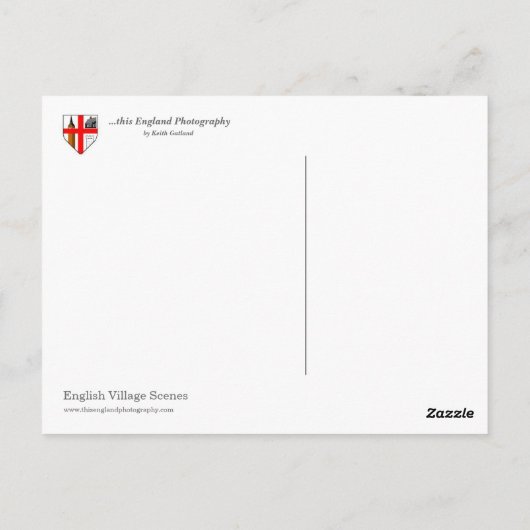 Dorfszenen Postkarte (Rückseite)