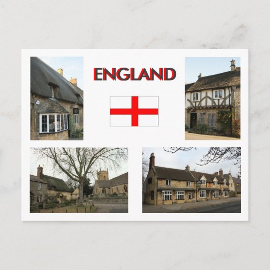 Dorfszenen Postkarte (Vorderseite)