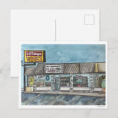 Dorfweine handgemalt Postkarte (Vorne/Hinten)