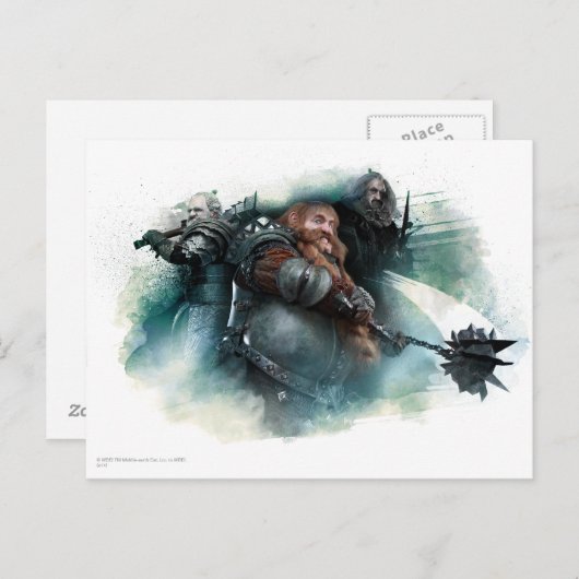 Dori, Bombur, & Oin Graphic Postkarte (Vorne/Hinten)