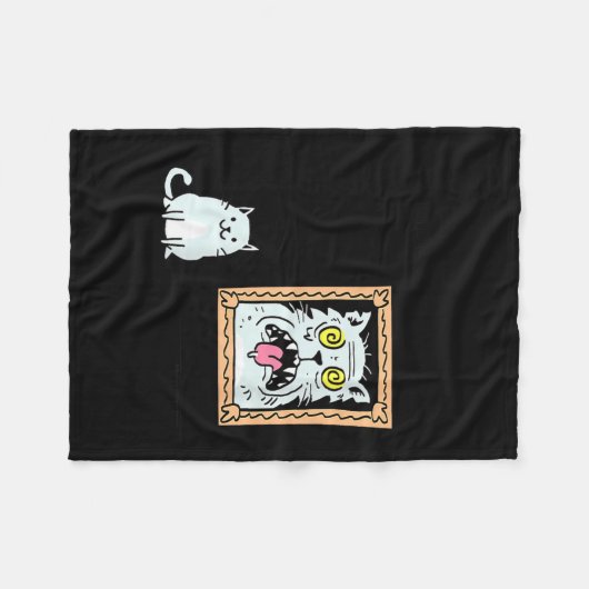 Dorian Gray's Cat Teeshirt From Skunkbear  Fleecedecke (Vorderseite (Horizontal))