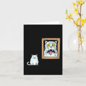 Dorian Gray's Cat Teeshirt From Skunkbear Karte (Gelbe Blume)