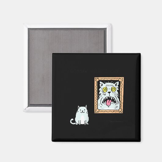 Dorian Gray's Cat Teeshirt From Skunkbear Magnet (Vorderseite/Rückseite)