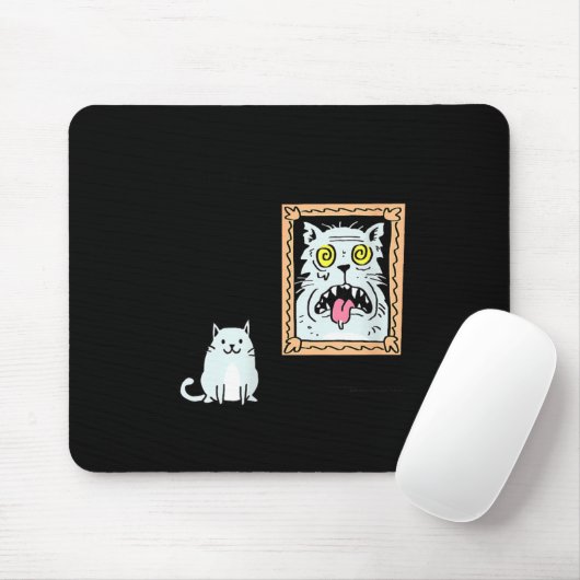 Dorian Gray's Cat Teeshirt From Skunkbear  Mousepad (Mit Mouse)
