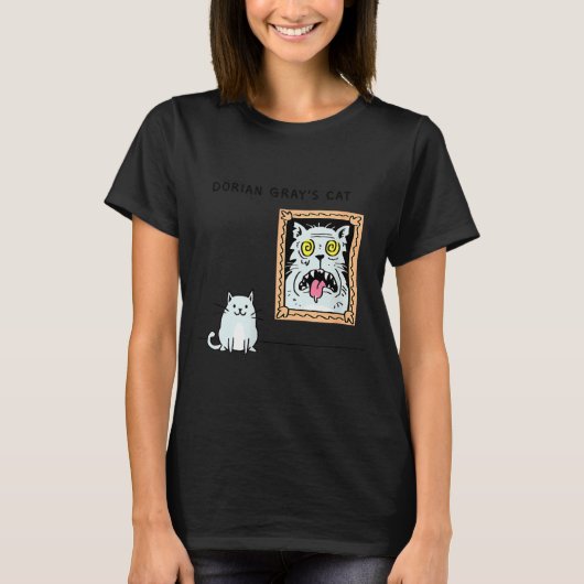 Dorian Gray's Cat Teeshirt From Skunkbear T-Shirt (Vorderseite)