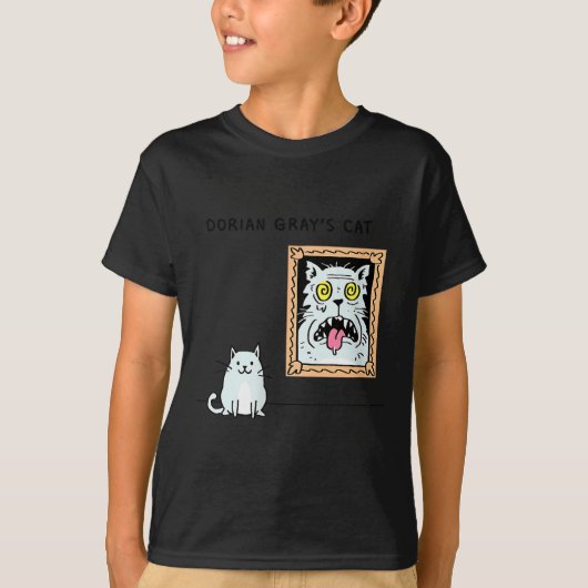 Dorian Gray's Cat Teeshirt From Skunkbear T-Shirt (Vorderseite)