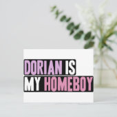 Dorian ist mein Heim Postkarte (Stehend Vorderseite)