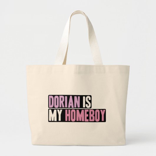 Dorian ist mein Homeboy Jumbo Stoffbeutel (Vorne)