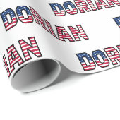 Dorian Vorname Name USA US Geschenkpapier Papier (Rolleneckpunkt)