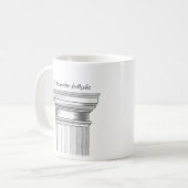 Doric Auftrags-Spalten-Hauptstadts-Tasse Kaffeetasse (Vorderseite Links)