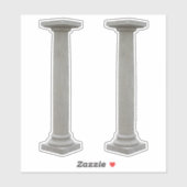 Doric Columns Sticker (Blatt)