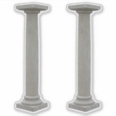 Doric Columns Sticker (Vorderseite)