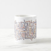Doric Tasse mit Wort-Wolke (Mittel)