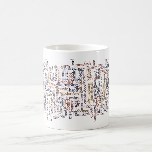 Doric Tasse mit Wort-Wolke (Mittel)