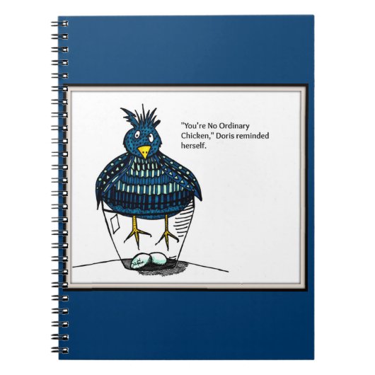 Doris das außerordentliche Huhn-Notizbuch Notizblock (Vorderseite)