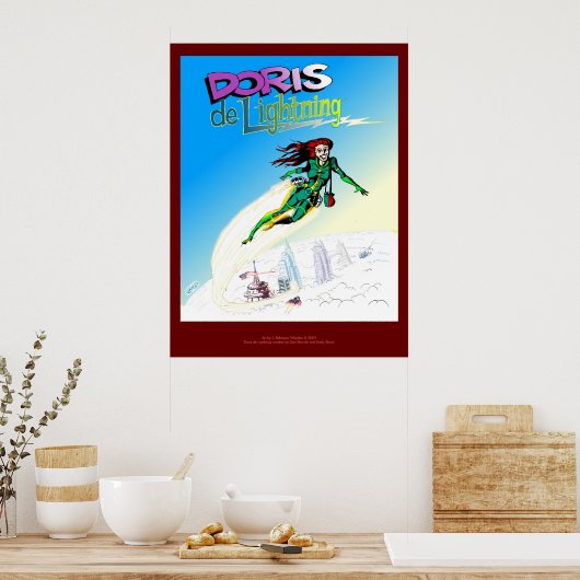 Doris de Lightning Poster (Küche)