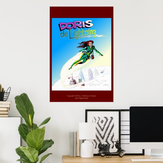 Doris de Lightning Poster (Heimbüro)