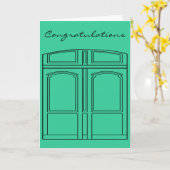 Doris die Tür/die Glückwünsche Karte (Gelbe Blume)