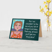 DORIS:  Gesetzt "essen Sie Schokolade"…. - Karte (Gelbe Blume)