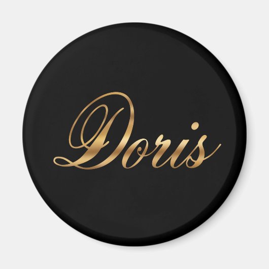 Doris gold Design Lettering Magnet (Vorne)