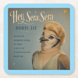 Doris Jay Album: eine Parodie Rechteckiger Pappuntersetzer