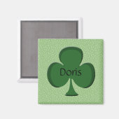 Doris Kleeblatt Name Magnet (Vorderseite/Rückseite)