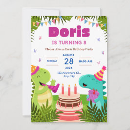 Doris macht 8 Geburtstagseinladung Einladung
