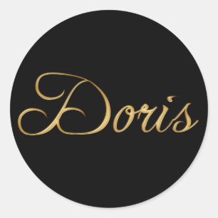 DORIS-Name Personalisierte Geschenkklammer Runder Aufkleber
