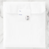 Doris the Dog Holiday Gift Sticker (Tasche)