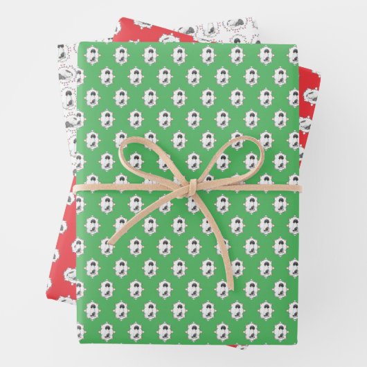 Doris the Dog Holiday Wrapping Paper Geschenkpapier Set (Beispiel)
