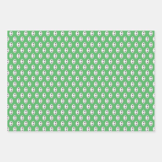 Doris the Dog Holiday Wrapping Paper Geschenkpapier Set (Vorderseite)